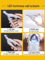 Tijeras De Uñas Para Mascotas Con Luz LED Y Función De Amplificación Herramienta De Aseo Para Perros Y Gatos Material De Acero Inoxidable - details 8