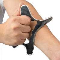 Herramienta De Masaje Gua Sha En Acero Inoxidable Para Relajación De Tissue Suave Reducción De Dolor En Cabeza Cuello Espalda - details 12
