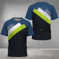 Camiseta De Deporte Para Hombres Secado Rápido Moda Casual Callejera Manga Corta Transpirable Para Senderismo Y Correr - details 9