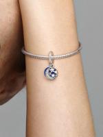 Pandora - Charm colgante Luna y cielo azul - Plata de ley - details 3