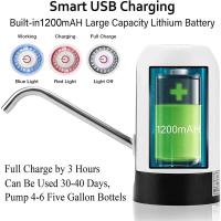 Botella De Agua Con Bomba Eléctrica Dispensador Automático Portátil Para Cocina Y Hogar Herramientas De Uso Doméstico - details 4