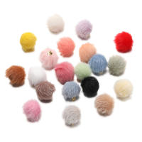10pcs Bolas De Pelo Suave De 17mm Para DIY Colgantes De Pompom Para Joyería Cuentas Para Bolso De Llaveros Y Pendientes - details 0