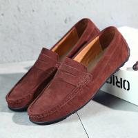 Zapatos Casuales Para Hombre De Cuero De Alta Calidad Mocasines Con Cordones Tamaño 38-47 Diez Colores Slip-on Zapatos De Conducción Moda Transpirables Y Massajeados - details 41