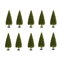 10PCS Árboles De Pino Para Modelo De Construcción Mesa De Arena Material De Modelado Pinus Landscape Christmas Tree Tower - details 1