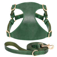 Juego De Arnés Y Correa Para Perros De Cuero PU Durable Arnes Suave Para Pequeños Y Medianos Perros Chihuahua Pug Con Guía De Caminar - details 6