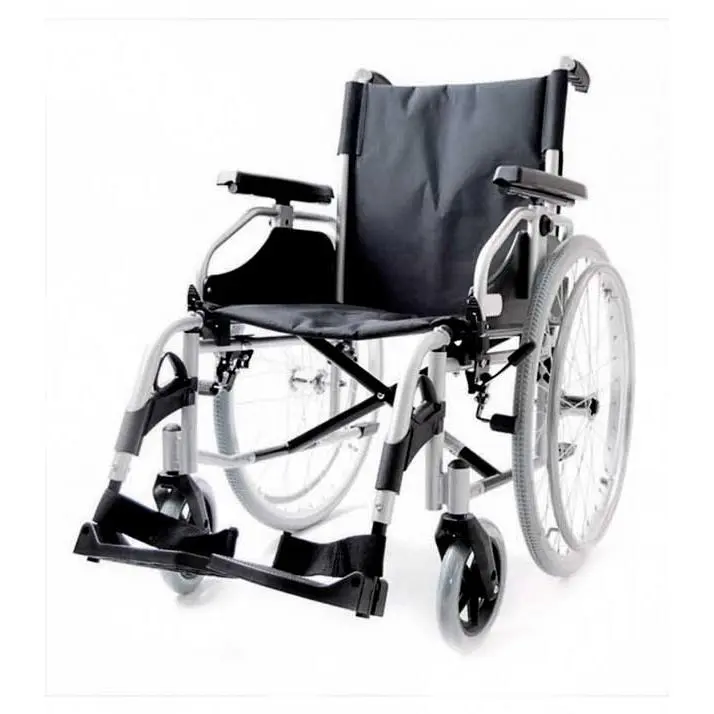 Silla de Ruedas Prim Farma Linus Rueda Grande 500 46 R/G Gris -Con Freno - 1