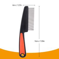 Peine antipulgas Nuoshen para perros y Gatos de pelo Largo-Mango ergonómico, dientes finos - Herramienta de ASEO para eliminar Pulgas - details 0