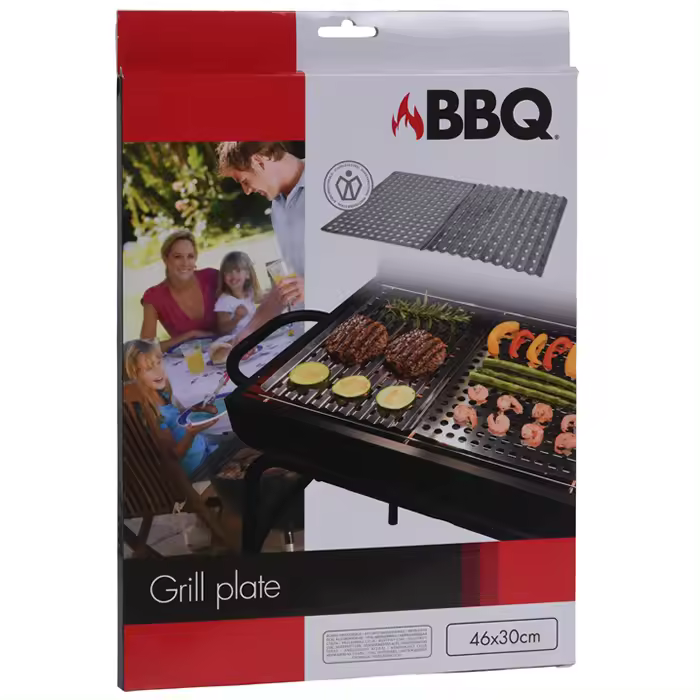Rejillas Plancha Inoxidable BBQ - 46x30 Cm - Accesorios para Barbacoas - 1