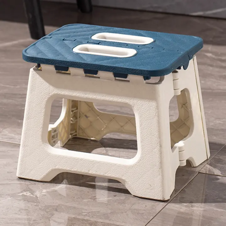 Taburete Plegable Ligero Y Portátil Para Pesca Al Aire Libre Y Cocina Plástico Antideslizante Taburete De Pie Grueso Y Silla Pequeña Para El Hogar - 1
