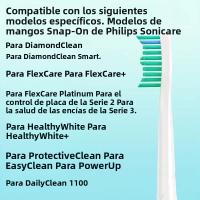 Cabezales De Repuesto Para Cepillo De Dientes Eléctrico Philips HX3/6/9 Serie DuPont Cerdas Suaves 4pack/8pack Limpieza Suave Para Adultos - details 2