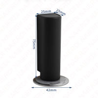 NAIERDI Portabrisas Magnéticas De Acero Inoxidable Resistentes Y Fuertes En Negro Sin Necesidad De Clavos Soporte Para Puertas Herramienta De Hogar - details 4