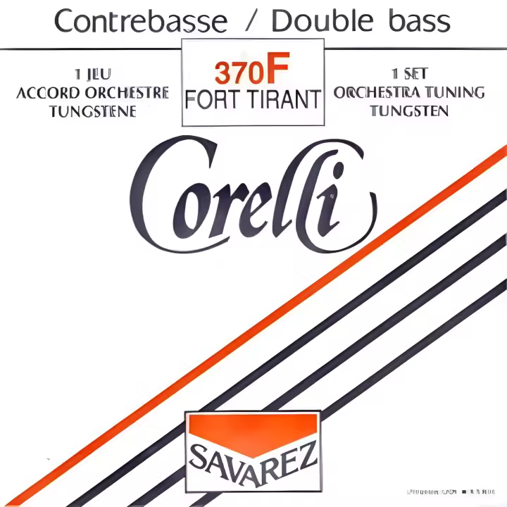 CUERDAS CONTRABAJO-Savarez (Corelli 370/F) (Juego Completo/Tungsteno/Orchestra) Fuerte Bass 4/4 - 1