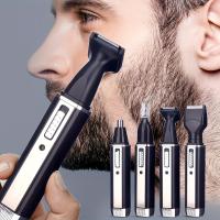 Cortador De Pelo Para Barba Y Cejas Eléctrico Recargable 4 En 1 Para Hombres Y Mujeres Piel Sensible Sin Dolor Regalo Ideal - details 0
