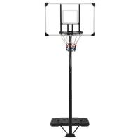 vidaXL Canasta de baloncesto policarbonato transparente 256-361 cm - details 1