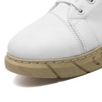 Botas De Piel Para Hombre De Moda Al Aire Libre Botines De Trabajo Ligeros Y Calientes Diseñador Hecho a Mano Clásico Con Cordones Talla Verdadera - details 6
