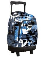 Mochila escolar con ruedas silenciosas, Trolley grande 44x36x24cm,mochila grande con doble compartimentos, Bolsillo frontal y lateral con red porta botella, Varios modelos, 45X35X22 CM - details 12