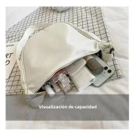 Bolso Transversal De Dumpling Para Mujer Gran Capacidad De Viaje Color Sólido Bolsa De Pecho Diseñada Para Mujeres Diario Calle Fanny Packs - details 7