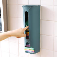Kitchen Plastic Bag Storage Rack Wall Hanging Bathroom Garbage Bag Storage Box Closet Underwear Underwear Storage Box - details 1