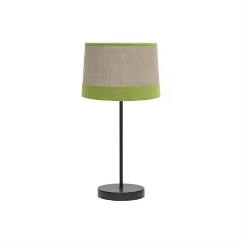 FABRILAMP Lámpara de Mesa Sobremesa Tietar 1xe14 Saco/verde 44x22x22 Cm - Diseño Moderno - 1