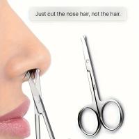 Tijeras De Cejas Y Barba De Acero Inoxidable Para Peinado Facial Tamaño Compacto Para Hombres Y Mujeres Uso En Cejas Nariz Y Barba - details 9