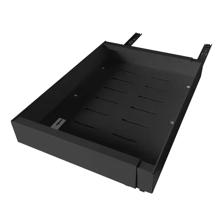 Organizador Metálico Extensible Bajo Fregadero – Estante Ajustable con Guías Deslizantes de 32 a 52 cm – Blanco o Negro – Nyana Home - 1