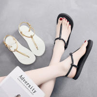 Sandalias Cómodas, Elegantes y Versátiles, Hebilla Ajustable en Laterales, Tiras en Forma de  con Acabado Metálico, Suela Antideslizante,Sandalias mujer,Adecuado para ir de compras y pasear en verano. - details 5