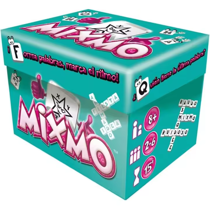 Zygomatic | Mixmo | Juego de Mesa para Familias y Niños | ¡Forma Palabras, Marca el Rimo!| A Partir de 8 Años | De 2 a 6 Jugadores | 15 Minutos por Partida | Español - 1