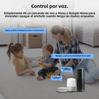 Sensor De Temperatura Y Humedad Inteligente Tuya Zigbee/Wifi Batería Poderada Termostato APP Seguridad Inteligente Compatible Con Google Home - details 3