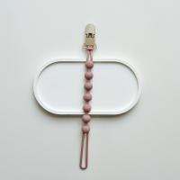Cadena De Chupete Para Bebé Con Clip De Seguridad Integrado Juguete De Mordedor De Silicona Regalo Para Bebé Accesorio De Lactancia - details 8