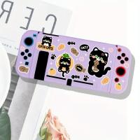 Estuche Protector De Gato Negro De Dibujos Animados Para Nintendo Switch NS TPU Suave Anti-arrugas Funda De Consola De Juegos Color Morado - details 1