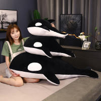 Juguete De Peluche Tiburón Negro Y Rojo 60/80cm Orcinus Orca Ballena Asesina Grande Regalo De Cumpleaños Para Niños Animal Maridojunto - details 8