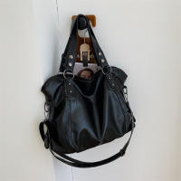 Bolso De Hombro Para Mujer De Capacidad Alta Color Sólido Calidad Suave Bolso Cruzado De Viaje Tote Minimalista Moda - details 1