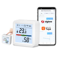 Sensor De Temperatura Y Humedad Inteligente ZigBee Tuya Con Pantalla LCD Iluminada Compatible Con Google Assistant Necesita Hub Tuya Zigbee - details 1