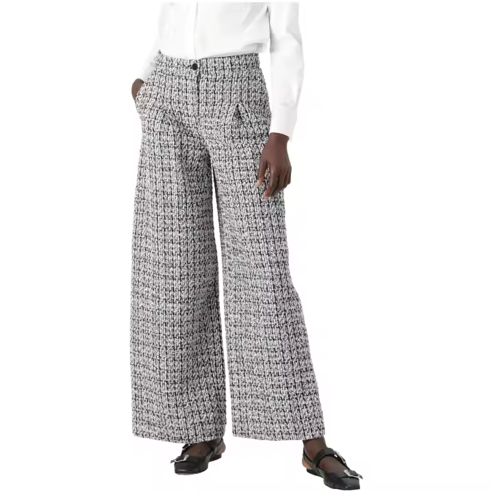 KARL LAGERFELD - Pantalón Palazo de Bouclé - 1