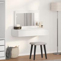 vidaXL Espejo de pared para tocador Blanco 100x40x70 cm - details 2