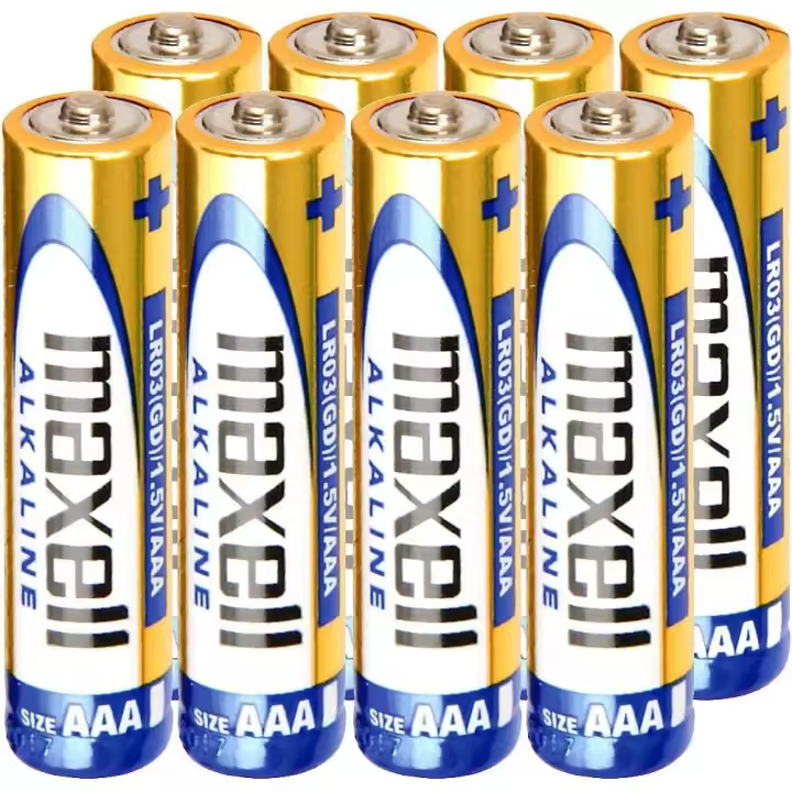 Maxell AAA Alkaline Batteries LR03 1.5V, Long-Lasting, Non-Rechargeable – 12 Blister Pack de 48 Pilas - 1