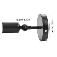 Antigua Sconce De Pared Vintage Soporte De Lámpara Retro Para Café O Pasillo Con Enchufe De Luz E27 Material De Hierro - details 7