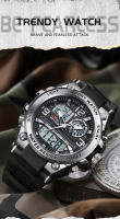 Reloj De Pulsera Deportivo Para Hombre OFNS 5ATM Impermeable G-Style Militar Sport Cuero Mecánico Pantalla LED Digital Multifuncional - details 11