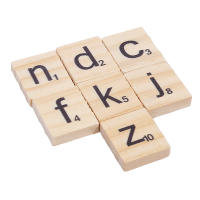 100pcs Abecedario Wooden Letters Ingles Alfanumerico Adornos Para Manualidades Palabras Inglesas Juguetes Educativos De Madera Para Niños - details 3