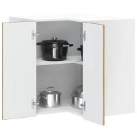 vidaXL Mueble esquinero cocina Lucca madera contrachapada en color Gris sonoma/Gris hormigón/Negro y más | almacenamiento funcional diseño moderno para baño dormitorio sala - details 5