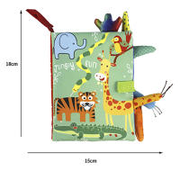 Libro De Tela Suave 3D Para Bebé Juguete Educativo Montessori Primera Edición Colorido Aprendizaje De Habilidades Básicas De La Vida Infantil - details 25
