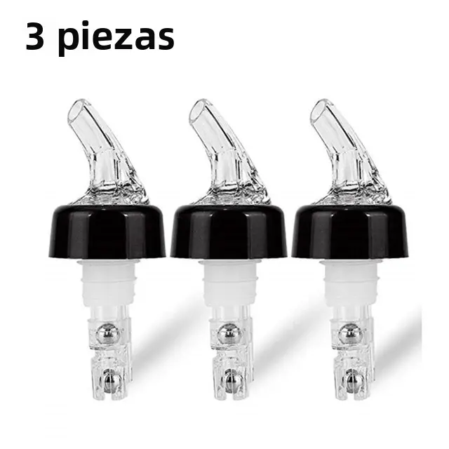 Triturador Automático De Botella De 1 Oz (30 mL) Pack De 3 Dispensador De Cócteles Vino Y Drinks Medidor Rápido Eco-amigable - 1