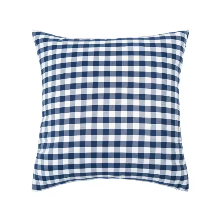 Funda De Cojín LEEJOOM Estilo Nórdico Chequera Y Rayada 45x45cm/30x50cm Azul Decoración Para Sofa Oficina Y Coche - 1