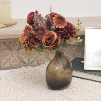 Bouquet De Rosas Artificiales Daisy Decoración Elegante Para El Hogar Y Bodas Falsas Para Vaso Decorativo DIY Accesorios Navideños Plantas Manuales - details 1