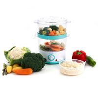 Vaporera Cocina Sana con 2 alturas, Capacidad de 3,5 L, Depósito de agua 500 ml, Incluye Recipiente para Arroz o Salsas, Temporizador hasta 60 Minutos, 400 W, Dcook, Vaporera Electrica doble cesta, Cocina saludabre sin humo - details 0