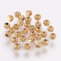 200pcs De Cuentas De Espaciador De Latón 18K Plateado Redondas Con Agujero De 1.6mm Para Joyería De Moda - details 0