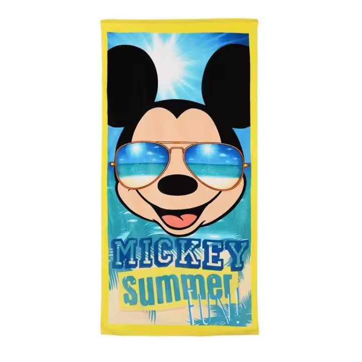 Cerdá Toalla de Playa Algodón Mickey Mouse 70 X 140 Cm - Absorbente y Suave - 1