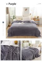 Manta De Terciopelo Coral Japonesa 300gsm Estilo Primavera Verano Suave Y Fluffy Falso Piel De Mocoso Cubierta De Sofá Sólida Manta De Cama En Cuadros - details 23