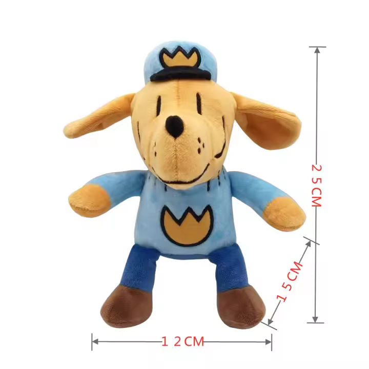 Peluche de perro detective aventurero - Muñeco infantil de detectives de dibujos animados - 1