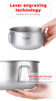 Tiartisan Olla De Sopa De Titanio 2.1L Con Manija Plegable Gran Capacidad Para Camping Al Lightweight Con Tapa - details 10